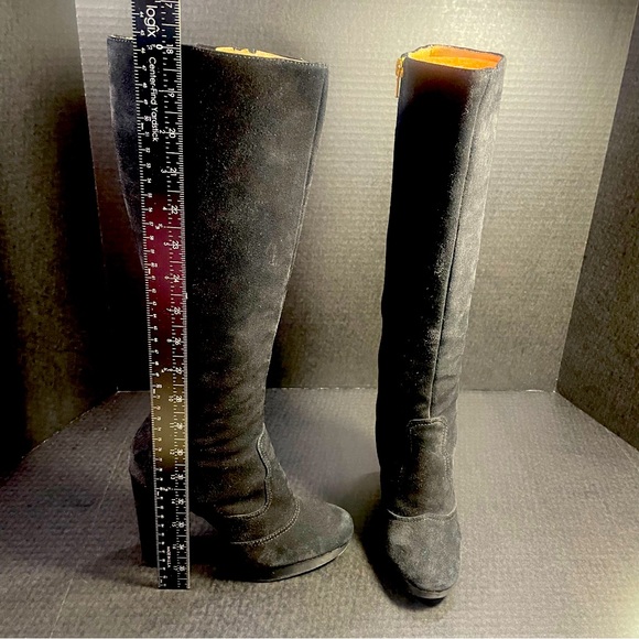 Michael Kors Black Suede Tall Boots EUC 5.5M Price Firm - Picture 8 of 15